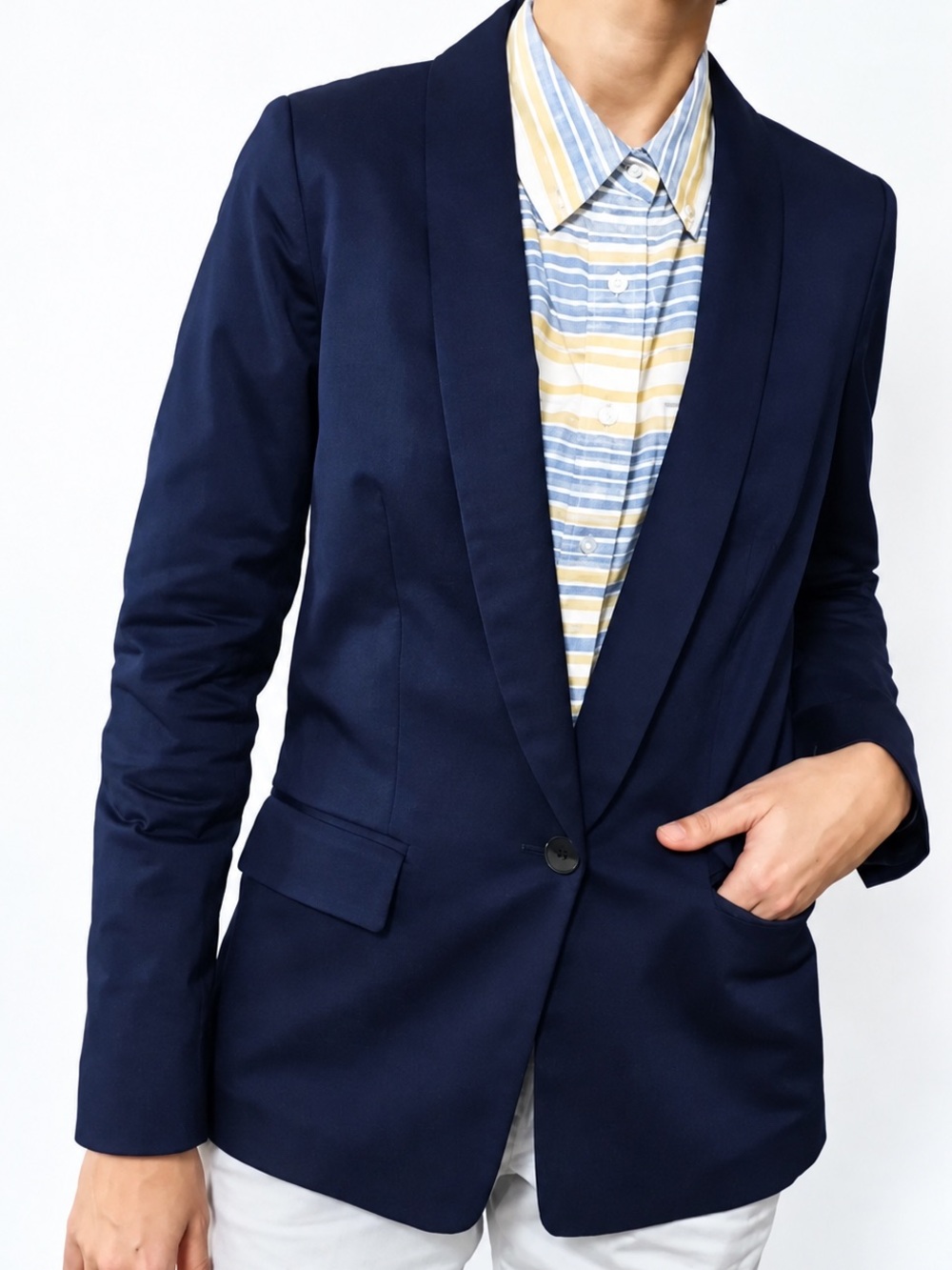 Wildfang Ace Tux Blazer Jacket Navy Size Large